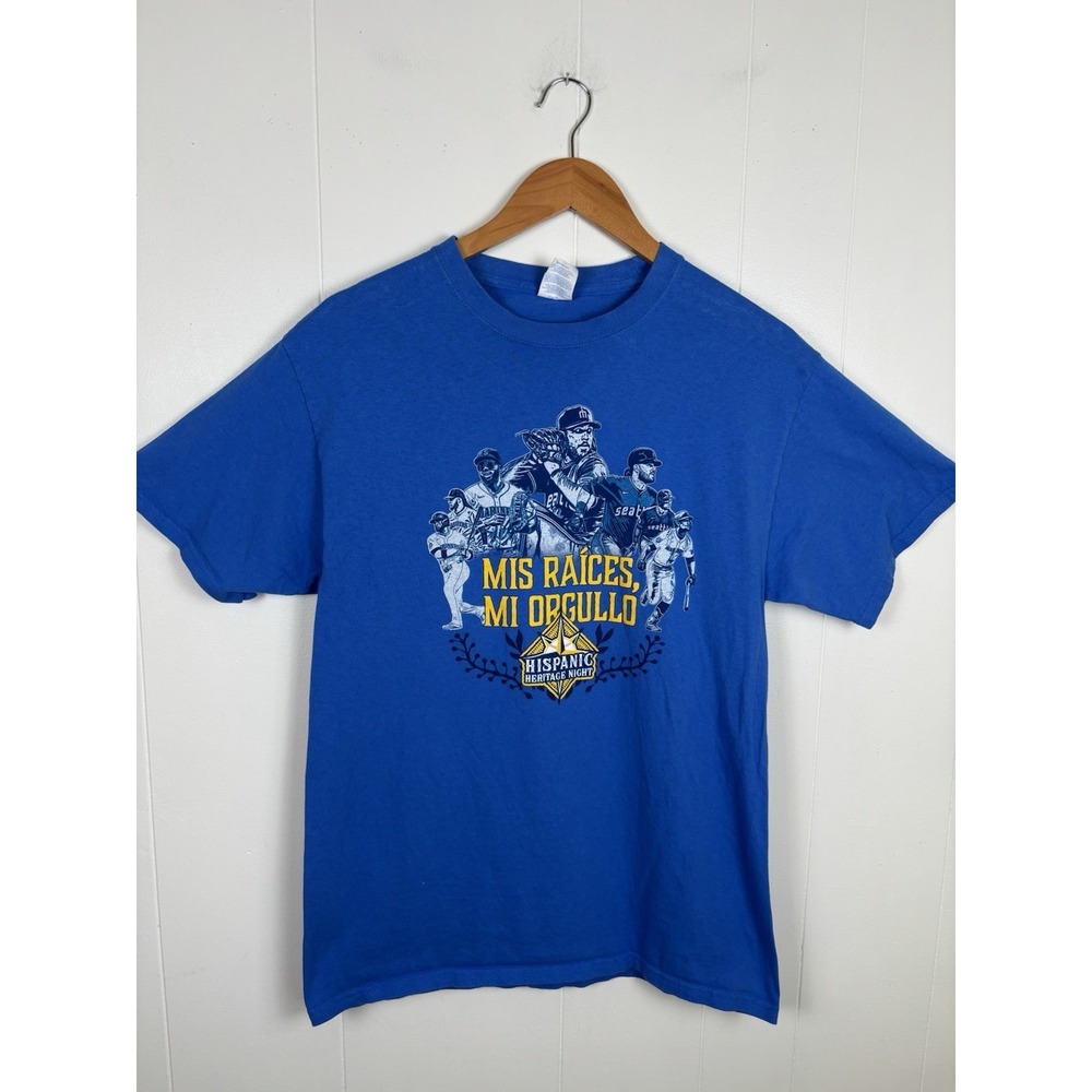 Seattle‎ Mariners Hispanic Heritage Night T-Shirt Medium Mis Raíces, Mi Orgullo